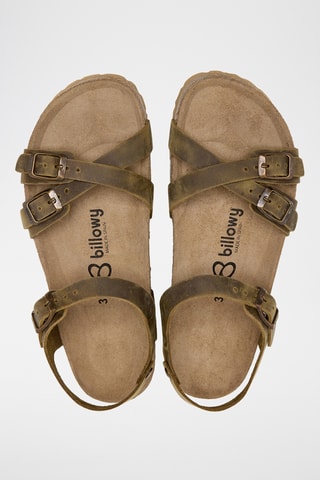 Sandales en cuir - Kaki