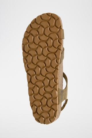 Sandales en cuir - Kaki