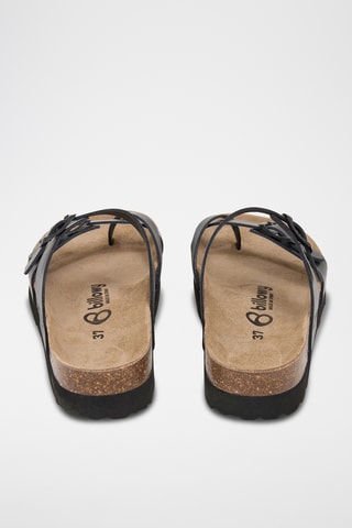 Sandales en cuir - Noir