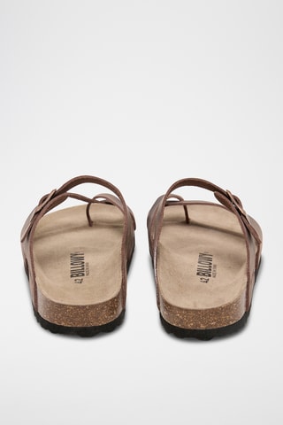 Sandales en cuir - Marron