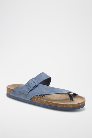 Sandales en cuir - Bleu