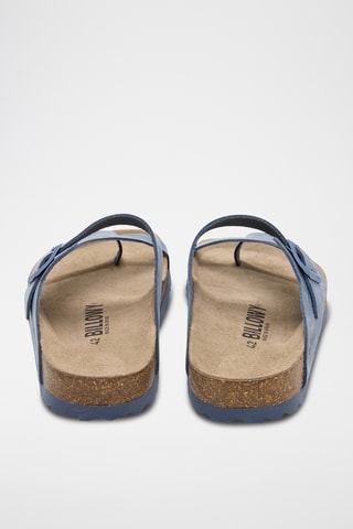 Sandales en cuir - Bleu