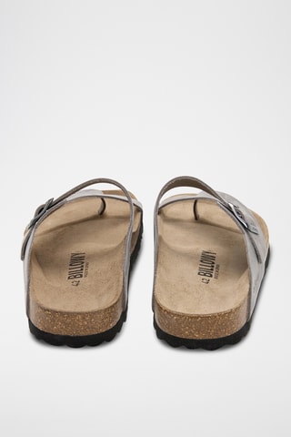 Sandales en cuir - Gris