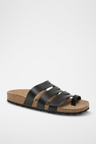 Sandales en cuir - Noir