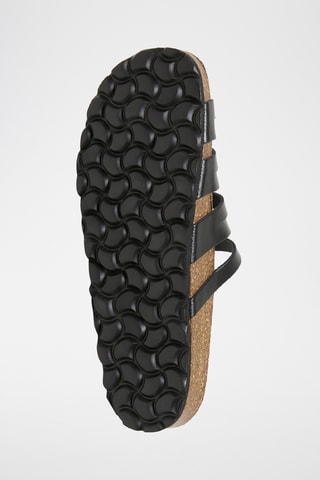 Sandales en cuir - Noir