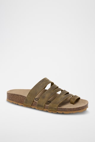 Sandales en cuir - Marron