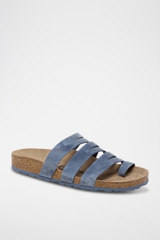 Sandales en cuir - Bleu