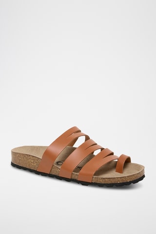 Sandales en cuir - Marron