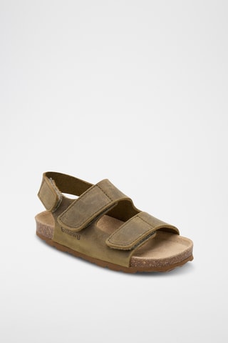 Sandales en cuir - Kaki