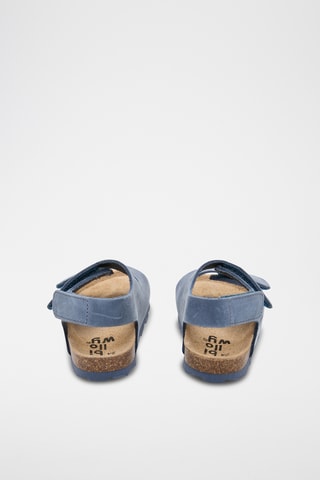 Sandales en cuir - Bleu