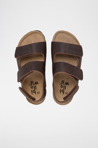 Sandales en cuir - Marron