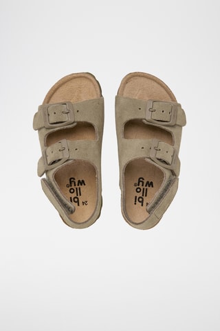 Sandales en cuir - Kaki