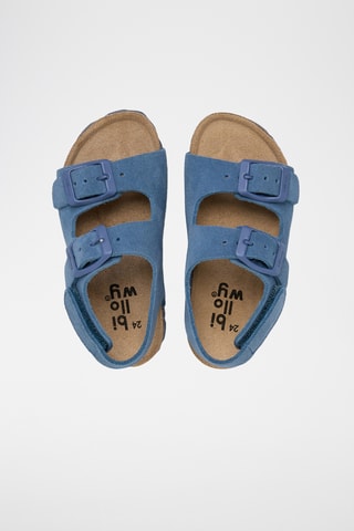 Sandales en cuir - Bleu