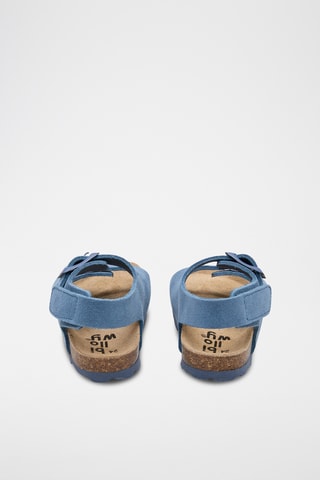 Sandales en cuir - Bleu