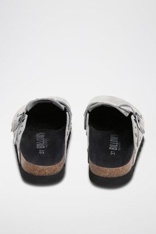 Sabots en cuir - Gris