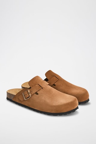 Sabots en nubuck Rosso - Camel