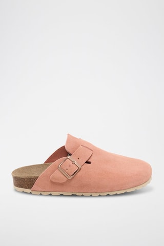 Sabots en nubuck Zueco - Saumon
