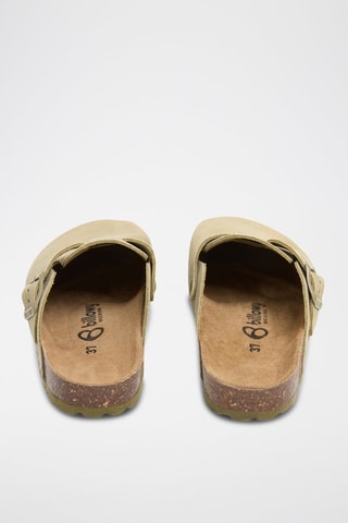 Sabots en nubuck - Kaki