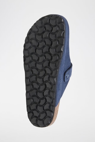 Sabots en nubuck - Bleu