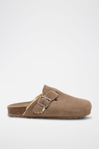 Sabots en nubuck - Marron