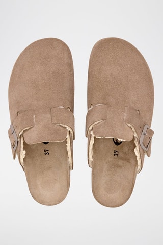 Sabots en nubuck - Marron