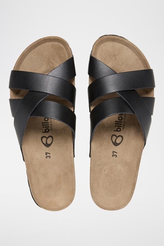 Mules en cuir - Noir