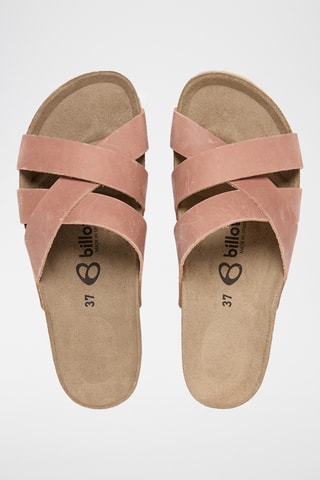 Mules en cuir - Rose