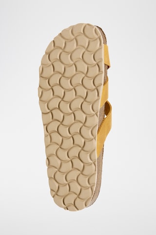 Mules en cuir - Jaune