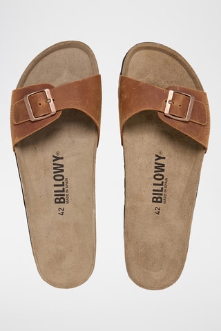 Mules en cuir - Marron