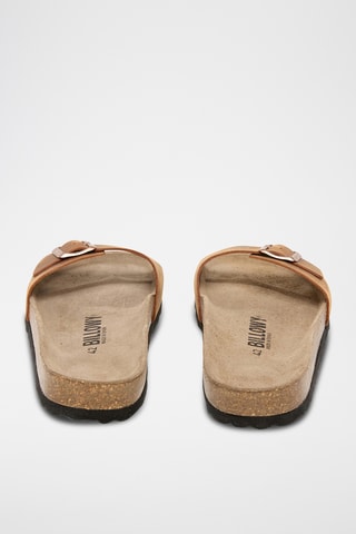 Mules en cuir - Marron