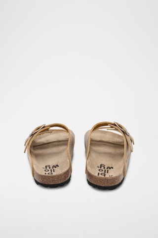 Mules en cuir - Marron