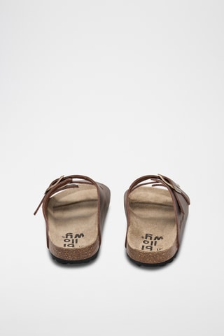 Mules en cuir - Marron