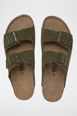 Mules en cuir - Vert