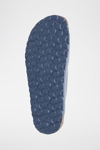 Mules en cuir - Bleu