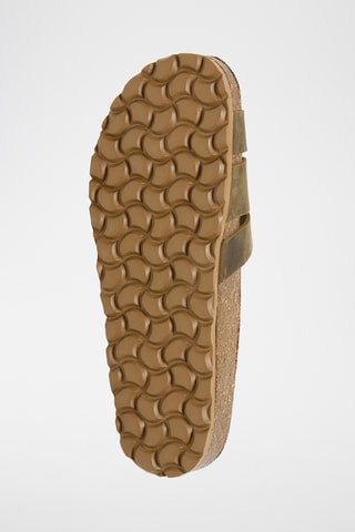 Mules en cuir - Kaki