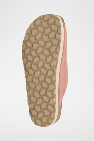 Mules plateformes en cuir - Rose