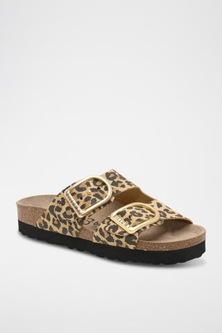 Mules plateformes - Marron