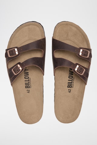 Mules en cuir - Marron