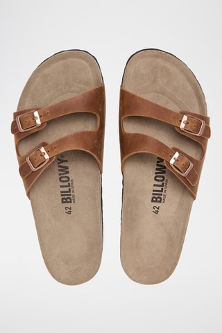 Mules en cuir - Marron