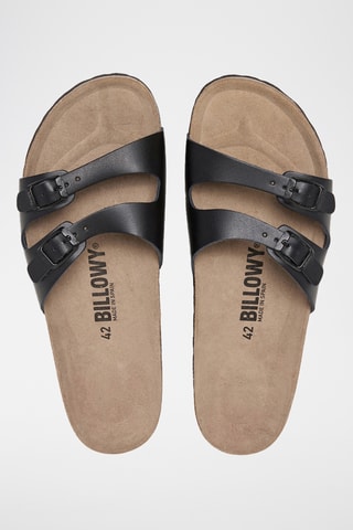 Mules en cuir - Noir