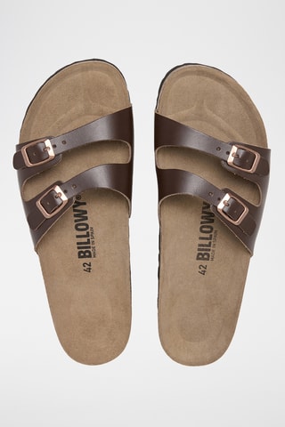 Mules en cuir - Marron