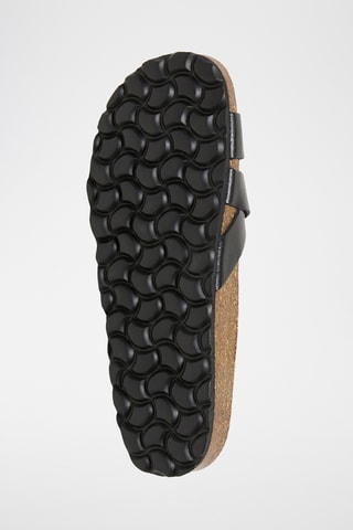 Mules en cuir - Noir