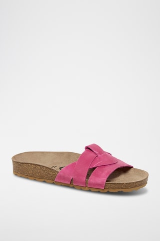 Mules en cuir - Rose