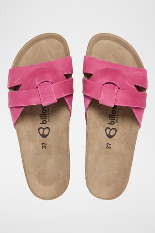 Mules en cuir - Rose