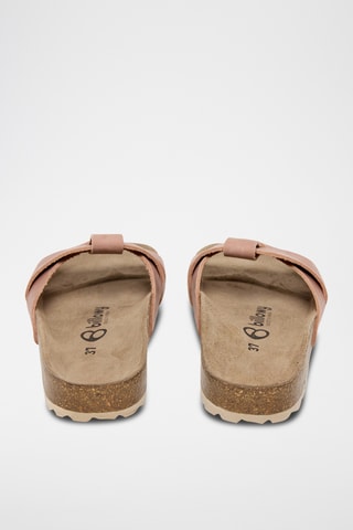 Mules en cuir - Rose