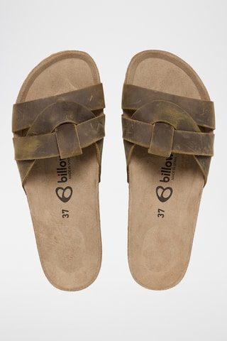 Mules en cuir - Marron