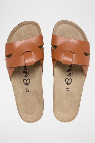 Mules en cuir - Marron