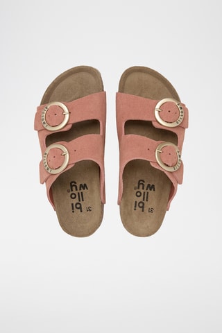 Mules en cuir - Rose