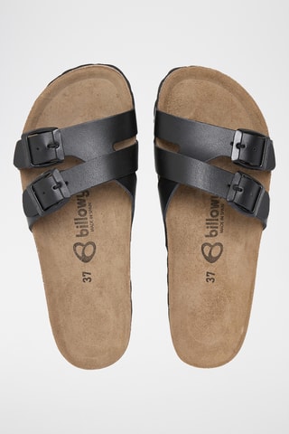 Mules en cuir - Noir