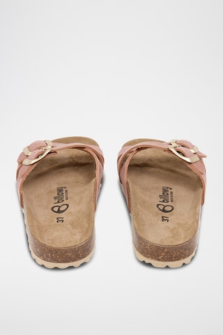 Mules en cuir - Rose